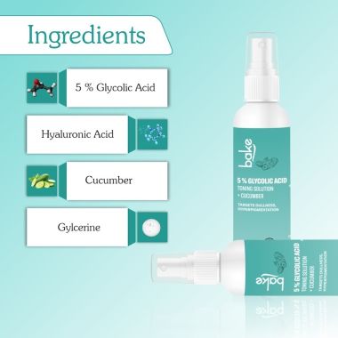 Bake Cosmetics:   5% Glycolic Acid Toning Solution