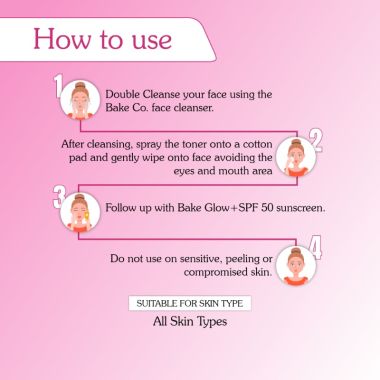 Bake Cosmetics:   5% Niacinamide + Rose Water Toning Solution