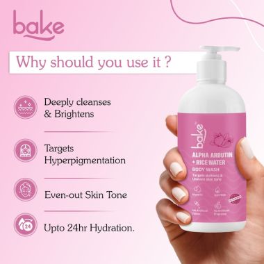 Bake Cosmetics:   Alpha Arbutin Body Wash 