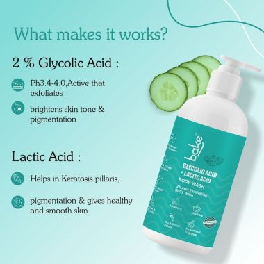 Bake Cosmetics:   2% AHA Body Wash