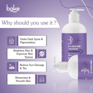 Bake Cosmetics:   2% Kojic Acid Body Lotion SPF 30 PA+++