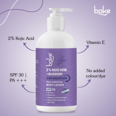 Bake Cosmetics:   2% Kojic Acid Body Lotion SPF 30 PA+++