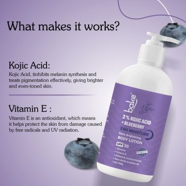 Bake Cosmetics:   2% Kojic Acid Body Lotion SPF 30 PA+++