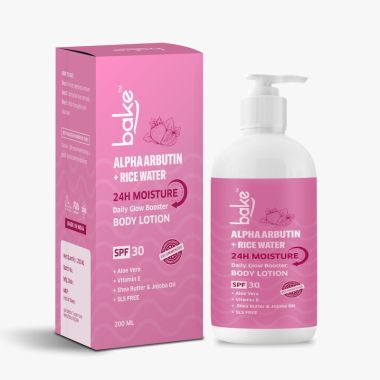 Bake Cosmetics:   Alpha Arbutin Body Lotion SPF 30 PA+++