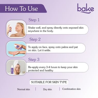 Bake Cosmetics: DeTan Sunscreen Spray SPF 70 PA++++ with 2% Kojic Acid