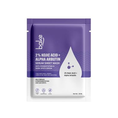 Bake Cosmetics:   1% Kojic Acid + Alpha Arbutin Sheet Mask 