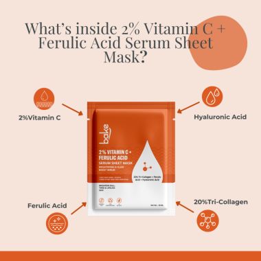 Bake Cosmetics:   2% Vitamin C + Ferulic Acid Sheet Mask 