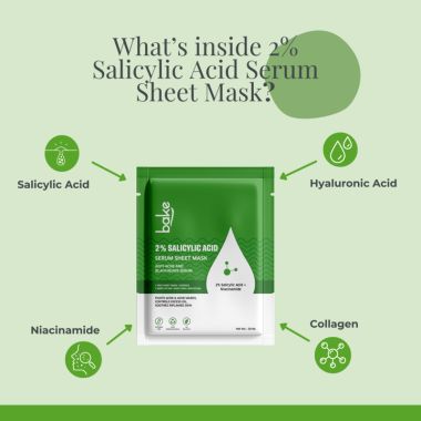 Bake Cosmetics:   2% Salicylic Acid Sheet Mask 