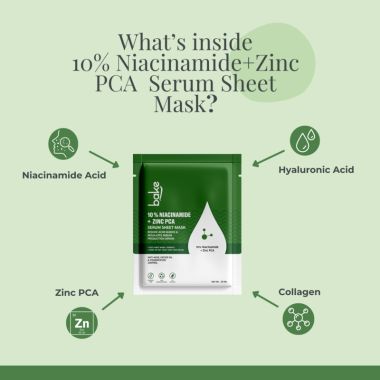 Bake Cosmetics:   10% Niacinamide + Zinc PCA Sheet Mask 