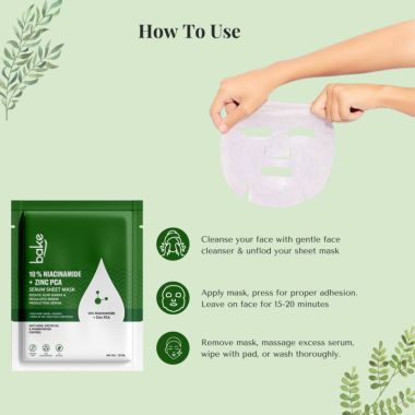 Bake Cosmetics:   10% Niacinamide + Zinc PCA Sheet Mask 