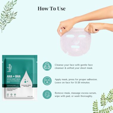 Bake Cosmetics:   AHA BHA Sheet Mask