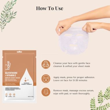 Bake Cosmetics: Glutathione Sheet Mask with Vitamin C