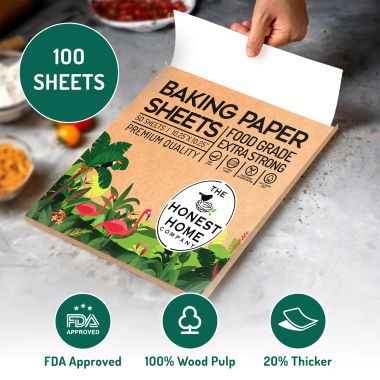 The Honest Home Company: Baking Paper Sheets | Pack of 100 Sheets