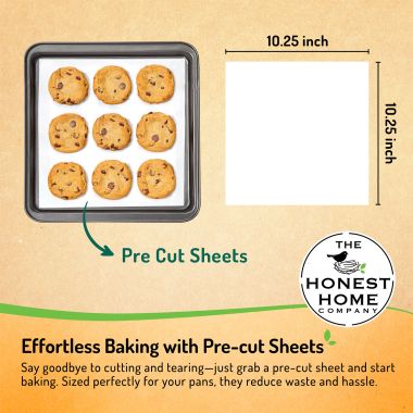 The Honest Home Company: Baking Paper Sheets | Pack of 100 Sheets