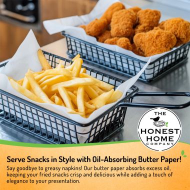 The Honest Home Company: Butter Paper Sheets | Pack of 200 Sheets