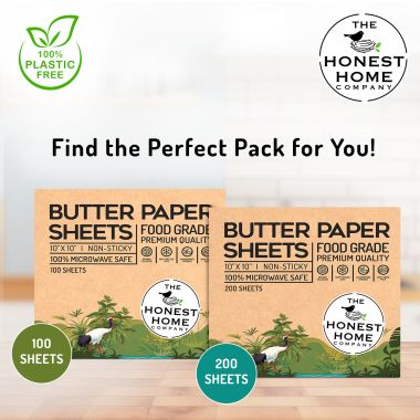 The Honest Home Company: Butter Paper Sheets | Pack of 200 Sheets