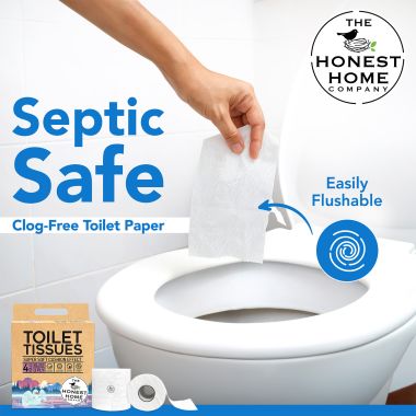 The Honest Home Company: Toilet Tissue Paper Rolls | Pack of 4 Rolls (3 PLY)