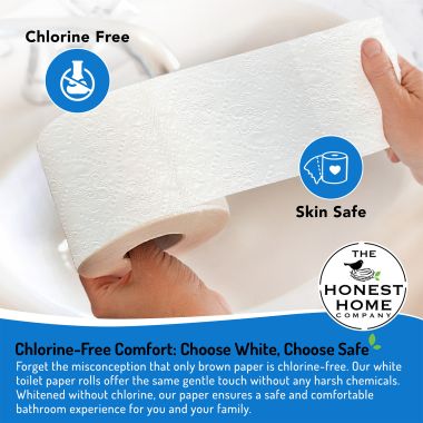 The Honest Home Company: Toilet Tissue Paper Rolls | Pack of 4 Rolls (3 PLY)