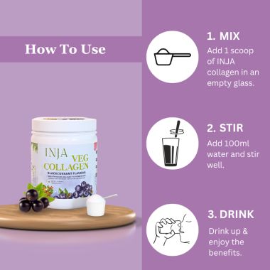 INJA Wellness: Veg Collagen - Blackcurrant Flavour