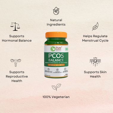 Pure Nutrition: PCOS Balance Tablets for Women | 60 Veg Tablets