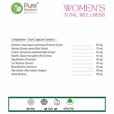 Pure Nutrition: Women's Wellness Supplement | 60 Veg Capsule