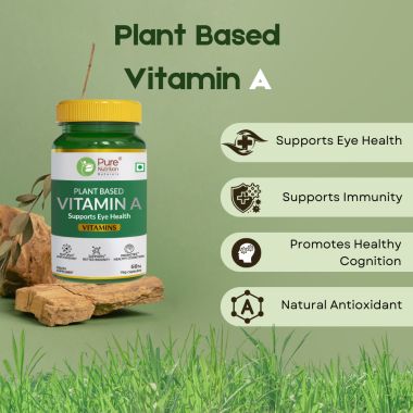 Pure Nutrition: Plant-Based Vitamin A Supplement | 60 Veg Capsules