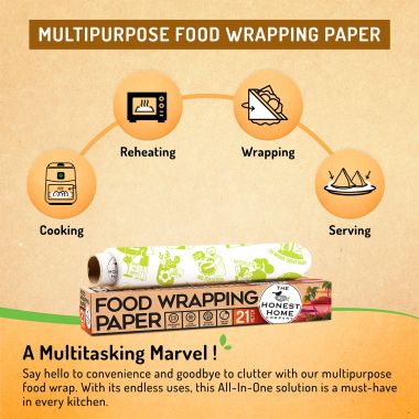 The Honest Home Company: Food Wrapping Paper Roll | 21 Metres