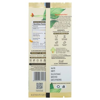Ambrosia: Indian Roasted & Salted Cashew Kernels Mini Packs 40g | Pack of 5