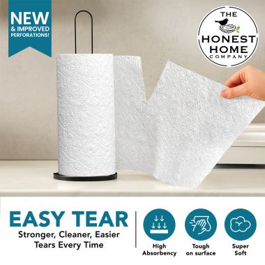 The Honest Home Company: Kitchen Towel Rolls | Pack of 4 Rolls (2 PLY)