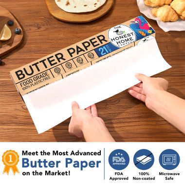 The Honest Home Company: Butter Paper Roll | 21 Metres