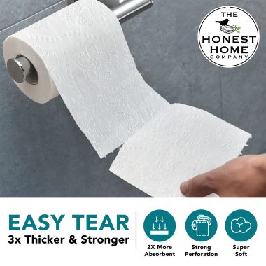 The Honest Home Company: Toilet Tissue Paper Rolls | Pack of 8 Rolls (2 PLY)
