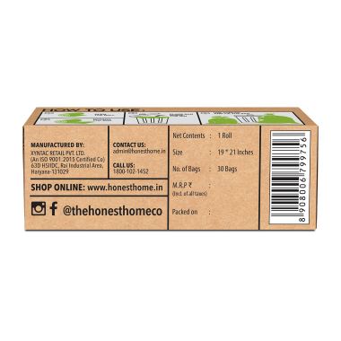 The Honest Home Company: Biodegradable Garbage Bags Medium Size | 120 Bags (Pack of 4)