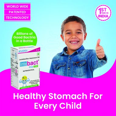 Dr. Morepen: INTEBACT PROBIOTIC DROPS 2BN CFU | Supplement for Gut Health - 10 ml