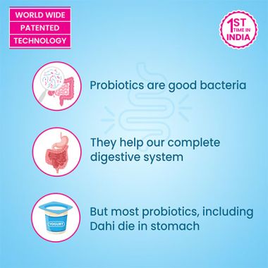 Dr. Morepen: INTEBACT PROBIOTIC CAPSULES | Supplement for Gut Health - 10 Veg Capsules