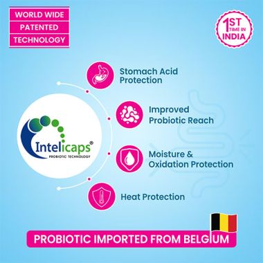 Dr. Morepen: INTEBACT PROBIOTIC CAPSULES | Supplement for Gut Health - 10 Veg Capsules