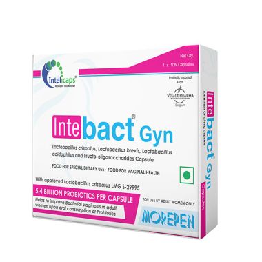 Dr. Morepen: INTEBACT GYN Capsules - 10 Veg Capsules