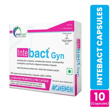 Dr. Morepen: INTEBACT GYN Capsules - 10 Veg Capsules