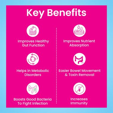 Dr. Morepen: INTEBACT INSTA 2BN CFU | Probiotics Supplement for Gut Health, Vanilla flavour - 6 Sachets