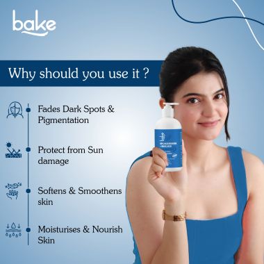 Bake Cosmetics:   10% Niacinamide Body Lotion SPF 30 PA+++ with Kojic Acid