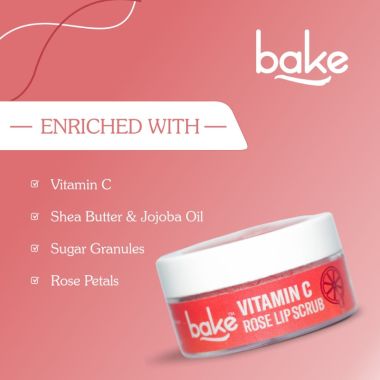 Bake Cosmetics:   Vitamin C Rose Lip Sugar Scrub