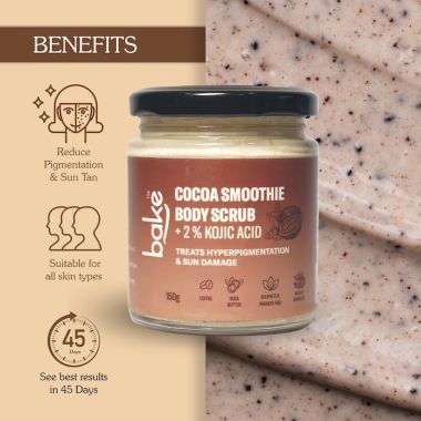 Bake Cosmetics:   2% Kojic Acid Cocoa Smoothie Body Scrub