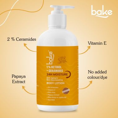Bake Cosmetics: 1% Retinol + Ceramides Body Lotion