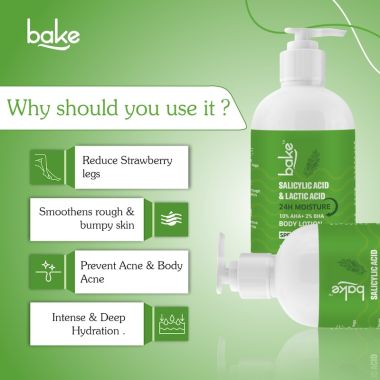 Bake Cosmetics: 10% AHA + 2% BHA Body Lotion SPF 30 PA+++