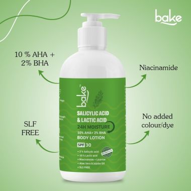 Bake Cosmetics: 10% AHA + 2% BHA Body Lotion SPF 30 PA+++