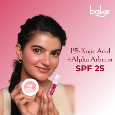 Bake Cosmetics:   1% Kojic Acid + Alpha Arbutin Beetroot Tinted Lip Balm Oil SPF 25 PA+++