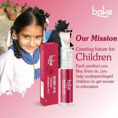 Bake Cosmetics:   1% Kojic Acid + Alpha Arbutin Beetroot Tinted Lip Balm Oil SPF 25 PA+++