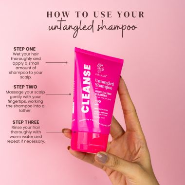 Curl Care: Untangled Shampoo with Coconut and Lavender l Sulphate Free All Hair Types 100ml