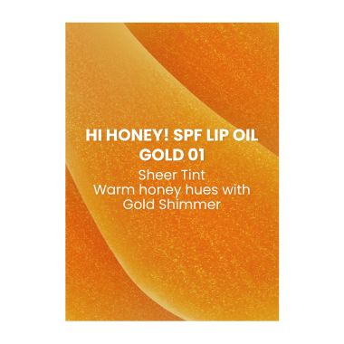 Typsy Beauty: Hi Honey! SPF 25 Lip Oil- Gold