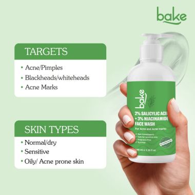 Bake Cosmetics:   2% Salicylic Acid + 3% Niacinamide Face Wash
