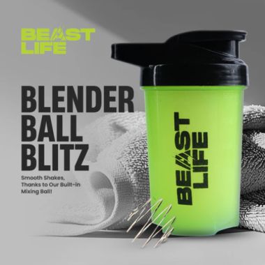 Beastlife: Plastic Bold Shaker | Neon Color | 500ML
